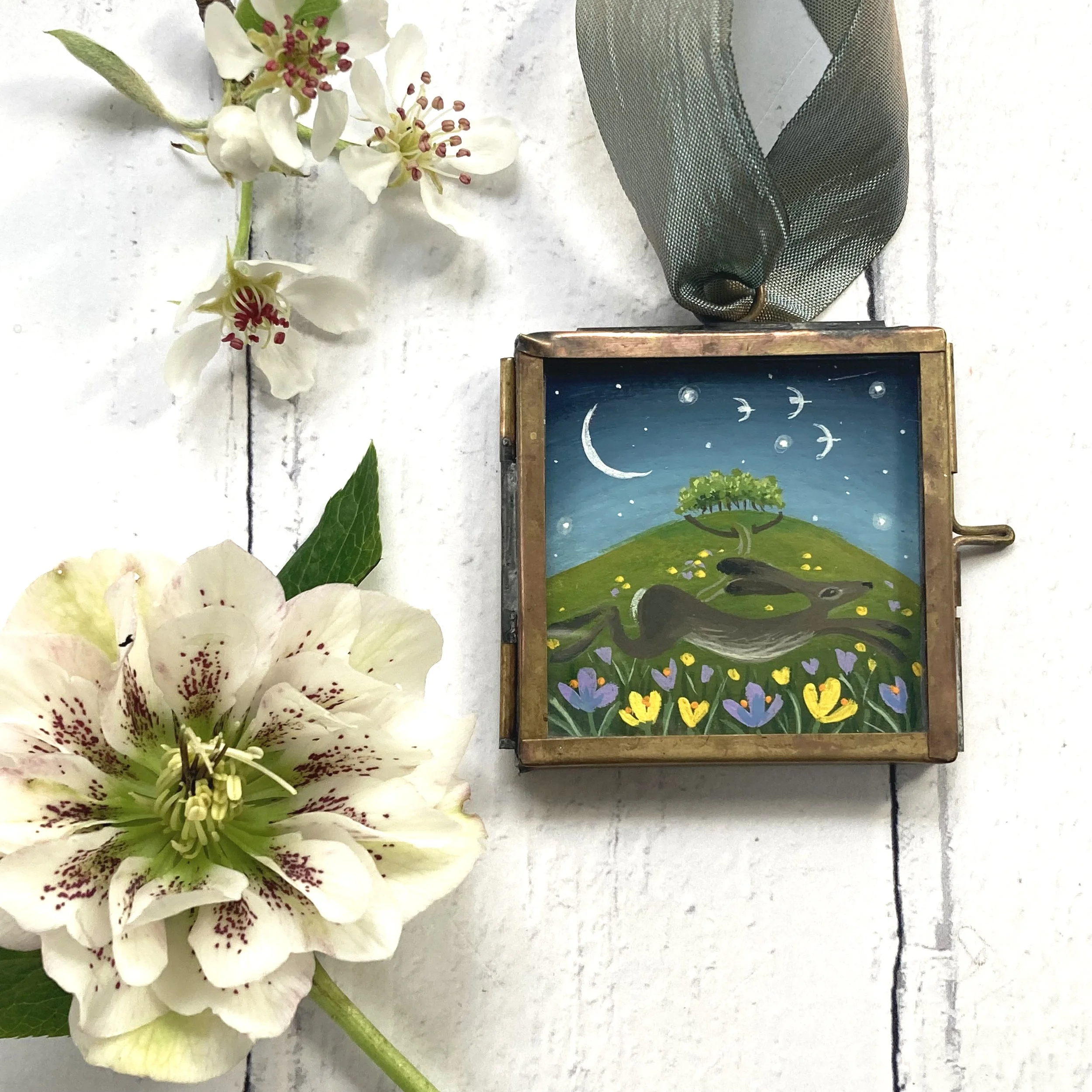 Spring Unfolding Framed Gouache.jpg