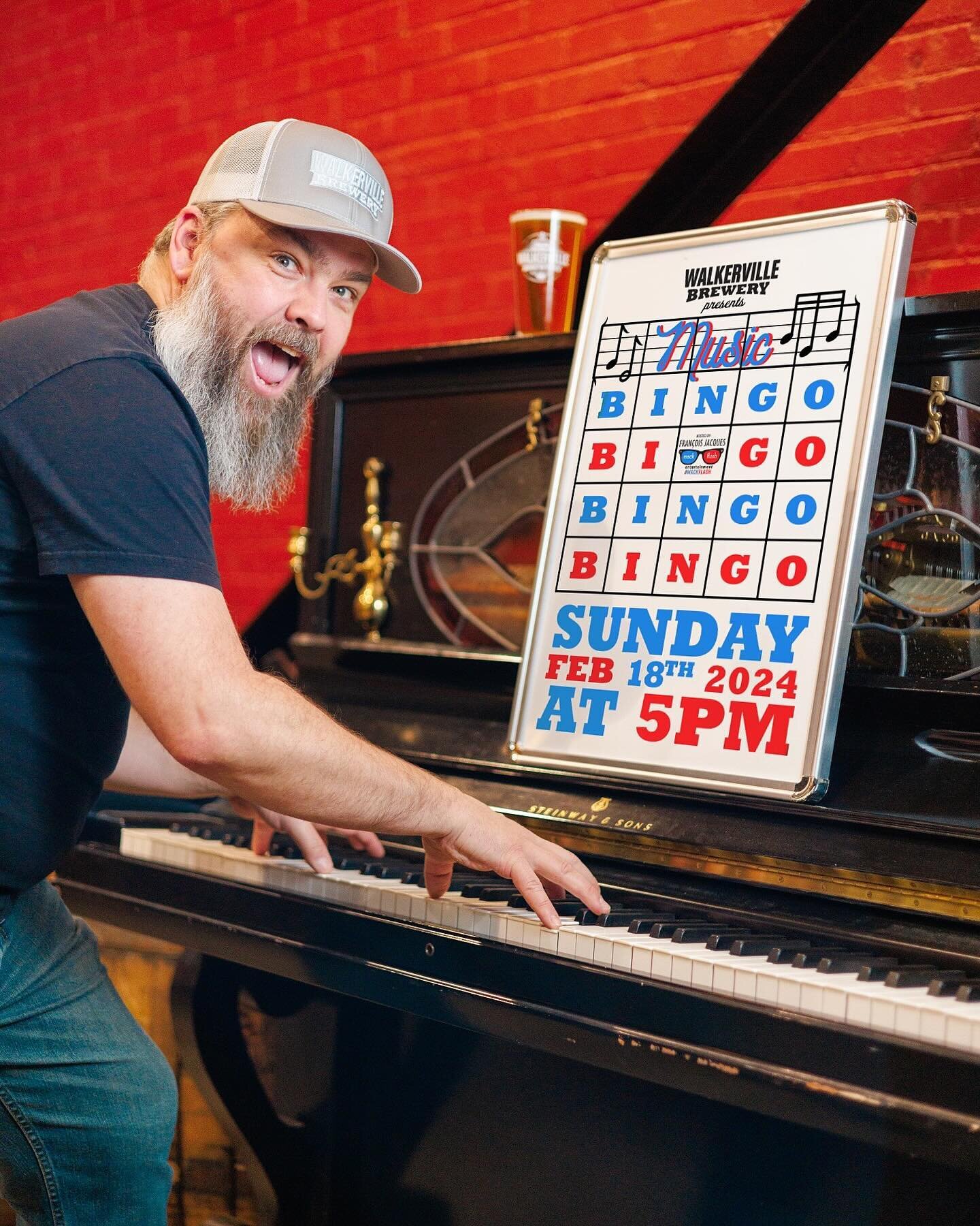 B-I-N-G-O! 🎶

Join us for Music Bingo Trivia THIS Sunday, February 18th at 5pm with your host @mackflash! A night filled with a little bit of bingo, a little bit of trivia and a whole lot of music! 

Music Bingo Trivia is always free to play and gre