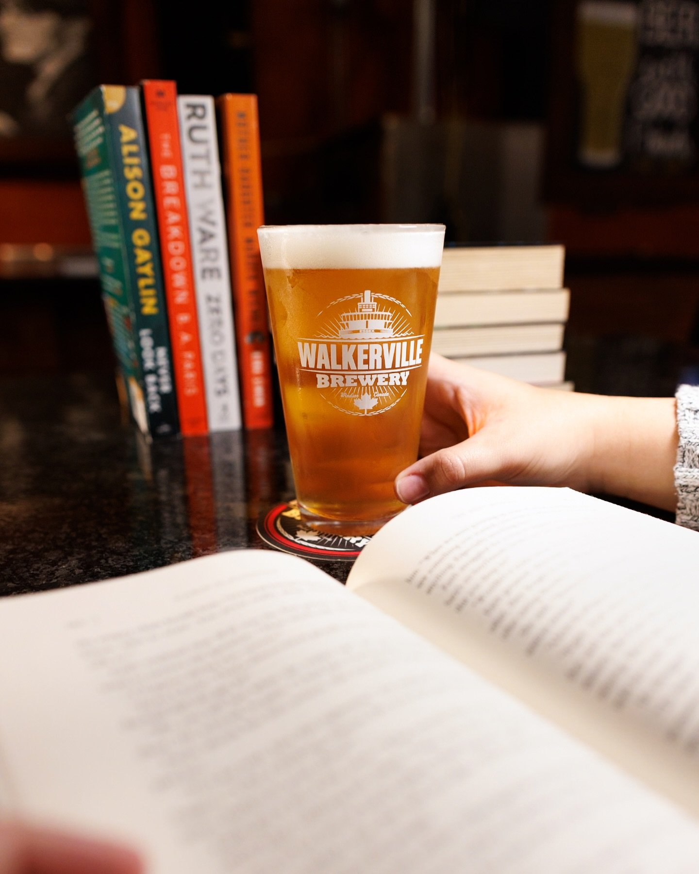 April showers bring&hellip; reading weather! 📚

Cozy up with a pint and enjoy this month&rsquo;s Books &amp; Brews Club pick: &lsquo;Klara and the Sun&rsquo; by Kazuo Ishiguro!

Stop by @Biblioasis_Bookshop to grab your copy for April, let them know