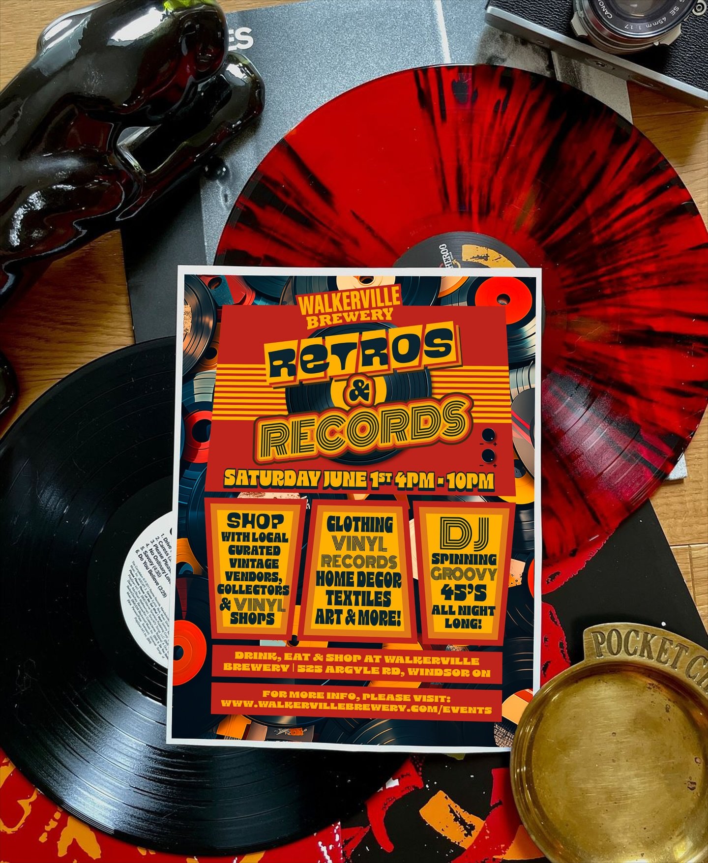 ⚡Retros &amp; Records Night⚡

Back by popular demand, join us on Saturday, June 1st from 4-10PM!

We&rsquo;re bringing together the best local curated vendors offering a treasure trove of vintage clothing, vinyl records, and retro collectibles.

⚡ Sh