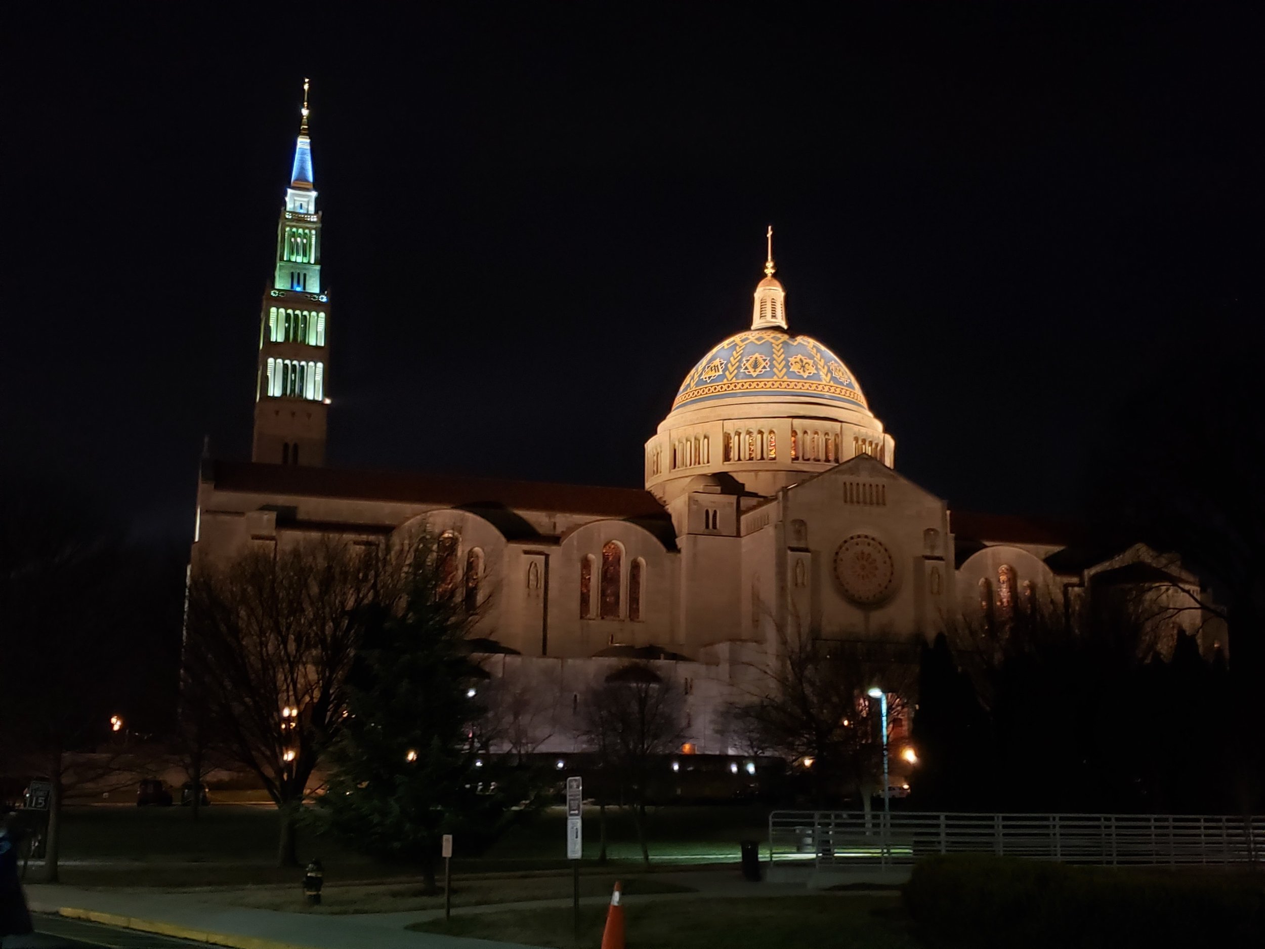 Students began the weekend in a Holy Hour at the Basilica of the Immaculate Conception