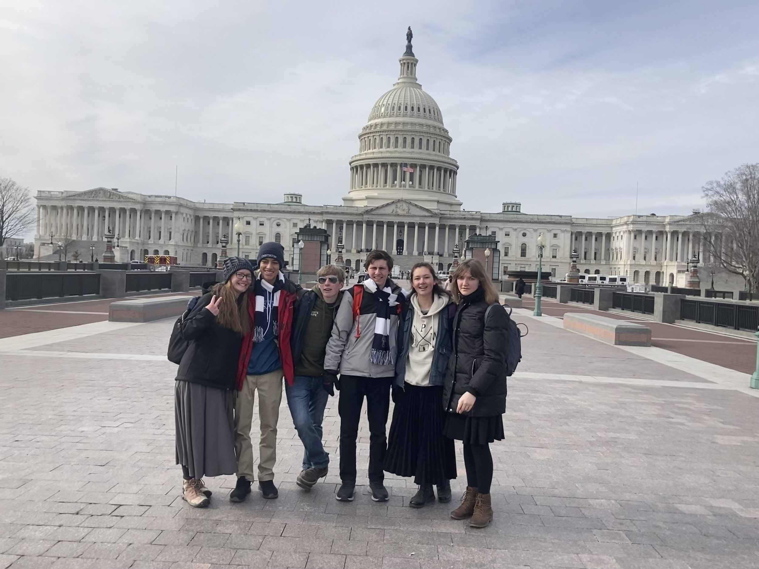 CAWV Students at the Capital