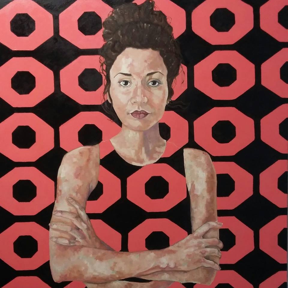 Dilaria, oil on canvas 100x100 cm 2018