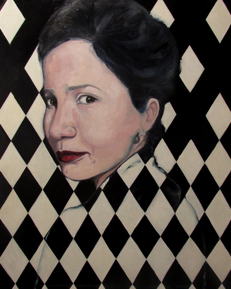 Kartlis Deda (portrait of Ana), oil on canvas 80x100 cm 2018