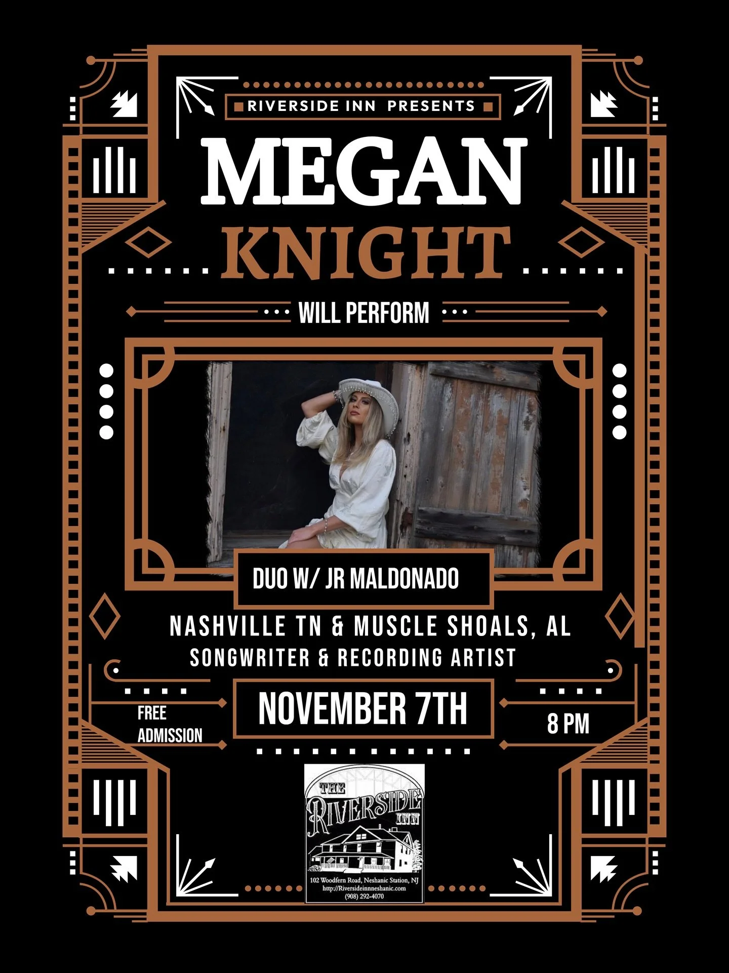 Come on out November 7th at 8pm for my first ever performance at the @riversideinn.neshanicnj ! 🎶  @mvpgene #countrymusic #livemusic