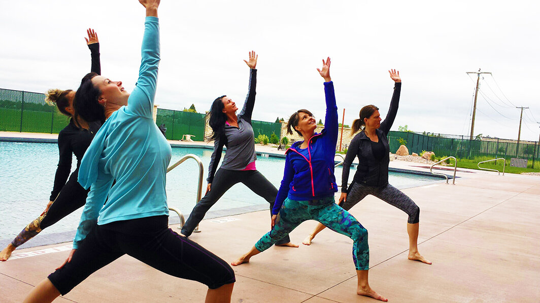 poolside yoga classes in Idaho Falls, ID