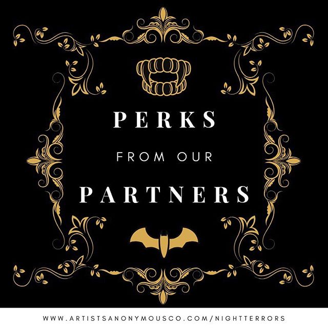 Did you know you get #perks at a selection of local businesses with your Night Terrors tickets through the month of October? Pretty cool, right? 
@socoescaperoom @salonhue32 @rosemountmuseum @waltersbrewery @gypsyjavas