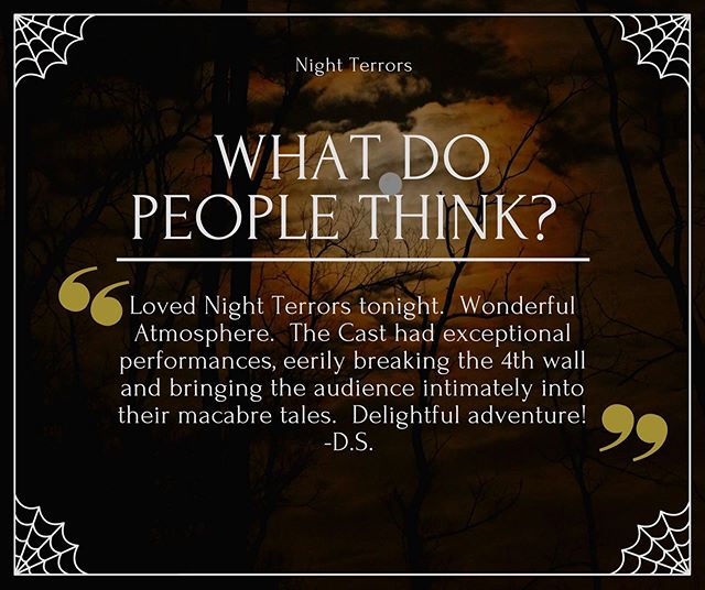 We are so grateful for all our amazing audiences and their support! Check out this awesome review! 
#nightterrors #rosemount #museum #october #halloween #pueblo #colorado