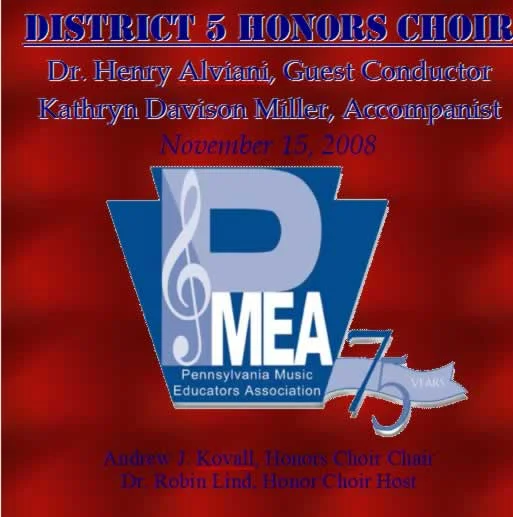 2008 PMEA District 5 Honors Choir