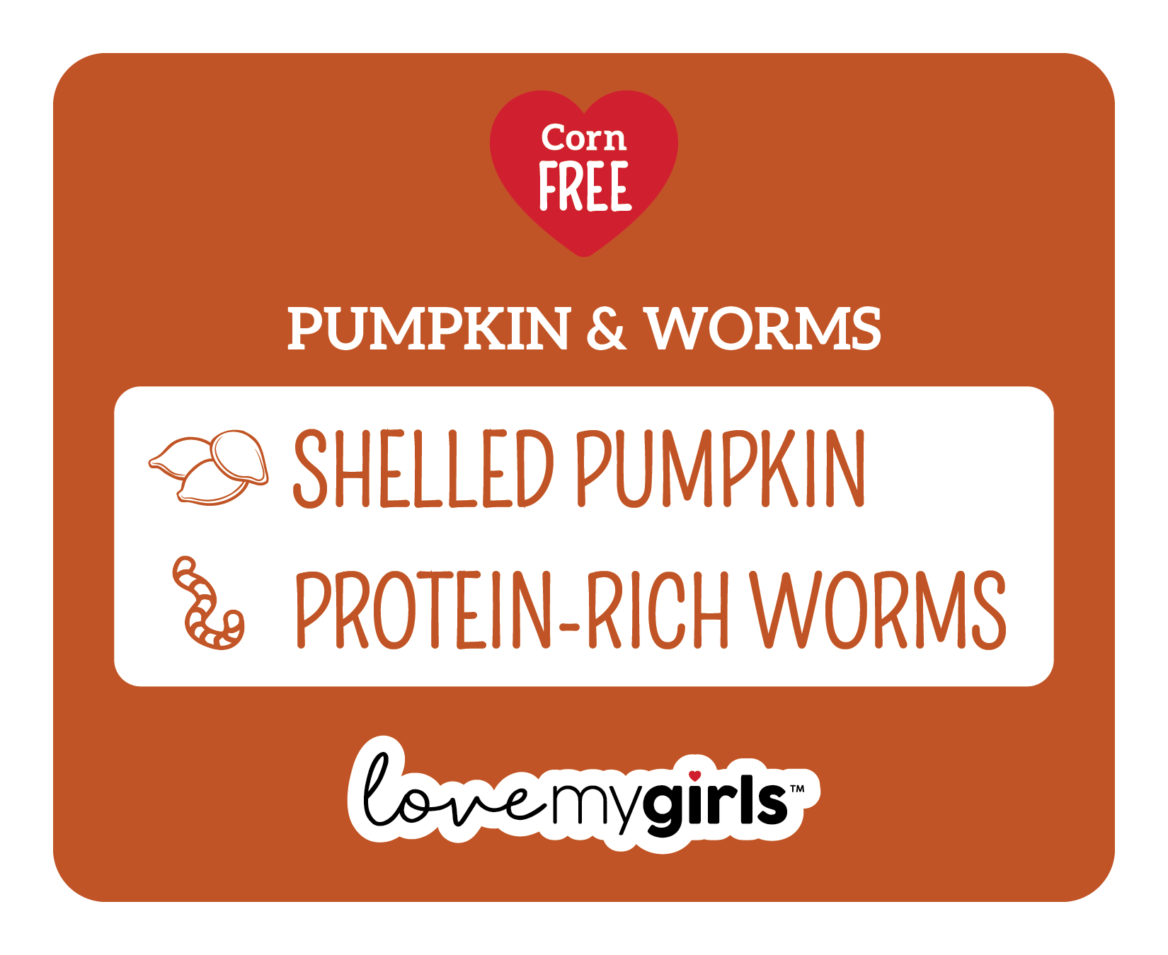 Love My Girls - Pumpkin &amp; Worms 