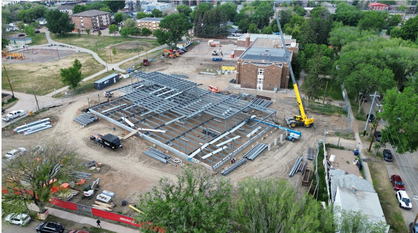 We are near completion of Phase 1 Demo and have already begun phase 2 works which include roofing repairs, new window install, masonry repairs and the removal of a portion of the Gym to accommodate the parkade.