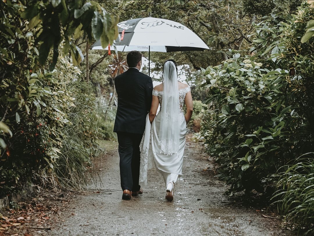 This is your reminder that weather does not determine the success of your wedding day 🌧 In June last year, I shot the most beautiful wedding in Herm. The heavens opened but no one&rsquo;s spirits were dampened. Everyone had the best time and the rai