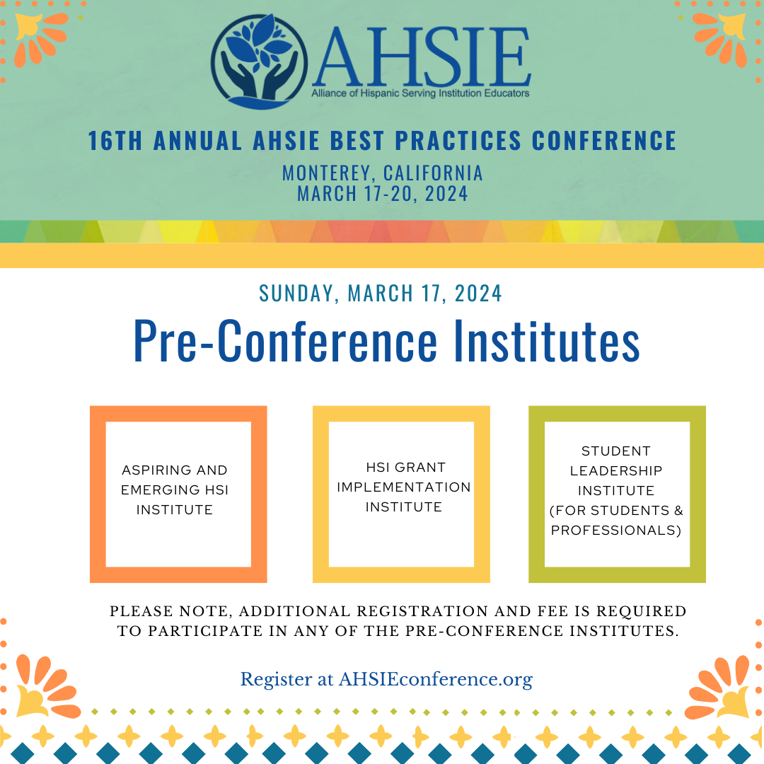 AHSIE 2024 Pre-Conference Institutes