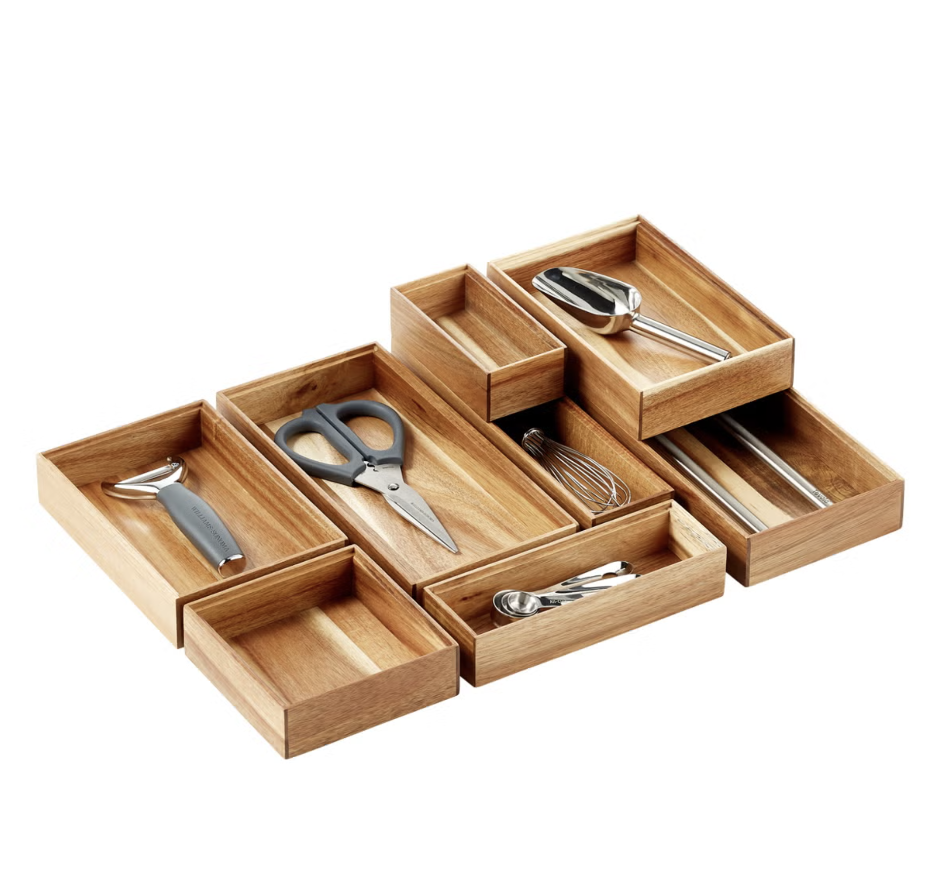 Rowan Stackable Acacia Drawer Cups