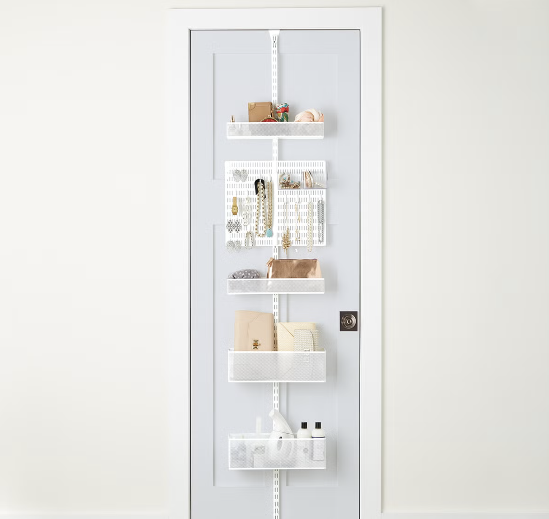 Elfa Utility Closet Over the Door Rack