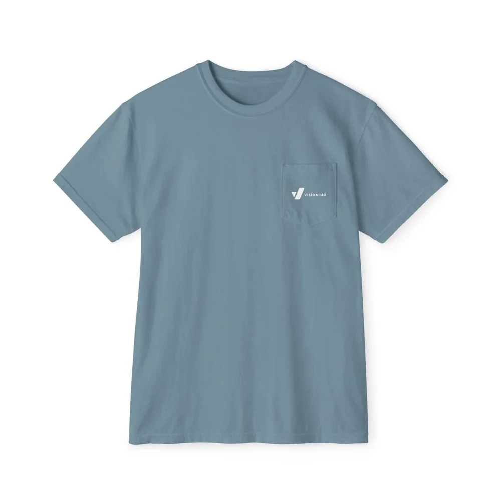 Unisex Garment-Dyed Pocket T-Shirt | V140 Logo Mark