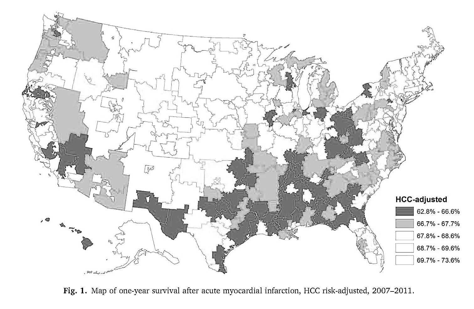The association between medical care utilization and health outcomes: A spatial analysis