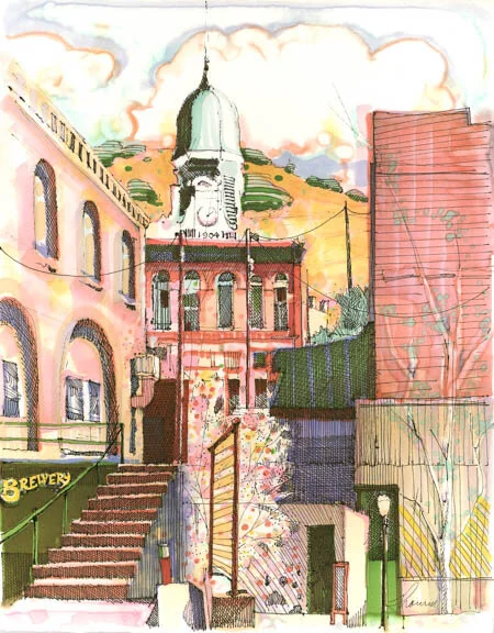 Brewery Gulch View of Pythian Castle