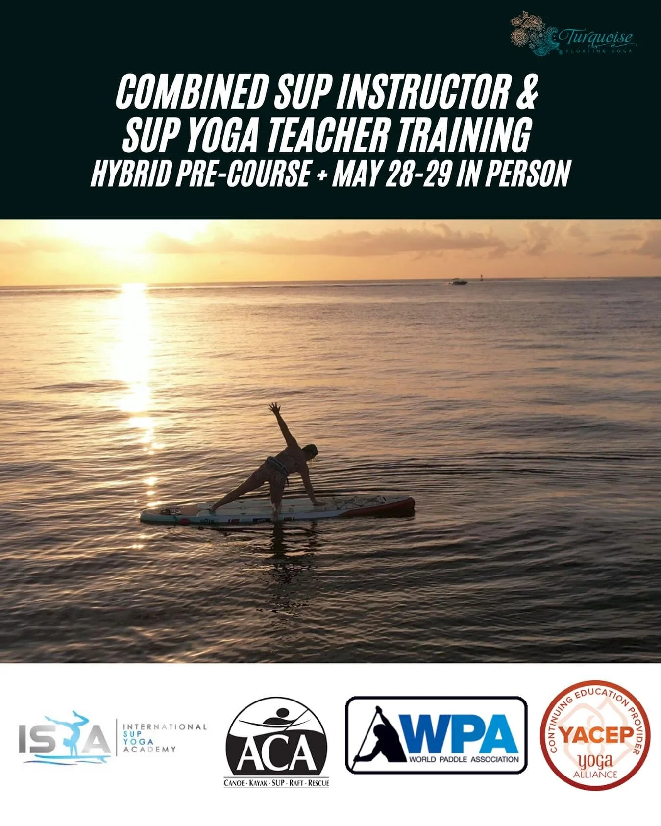 When I first started teaching SUP Yoga, I wanted to make sure I was setting everything up in the safest way possible and giving people top notch paddling and SUP Yoga coaching. I wound up traveling all over the country to get certified both as a SUP 