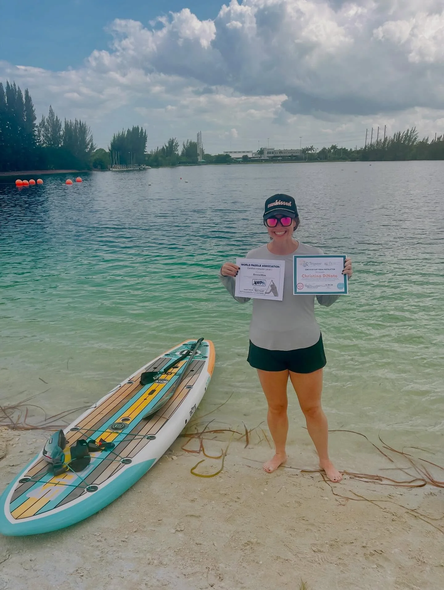 Congrats to @xtina2085 for getting certified as :
🏄🏻&zwj;♀️WPA Level 1 SUP Instructor
🧘🏼&zwj;♀️ACA SUP Yoga Leader 
🧘🏼&zwj;♀️ISYA Level 1 SUP Yoga Instructor 
🧘🏼&zwj;♀️TFY certification with 30 hours of continuing education credit with Yoga A