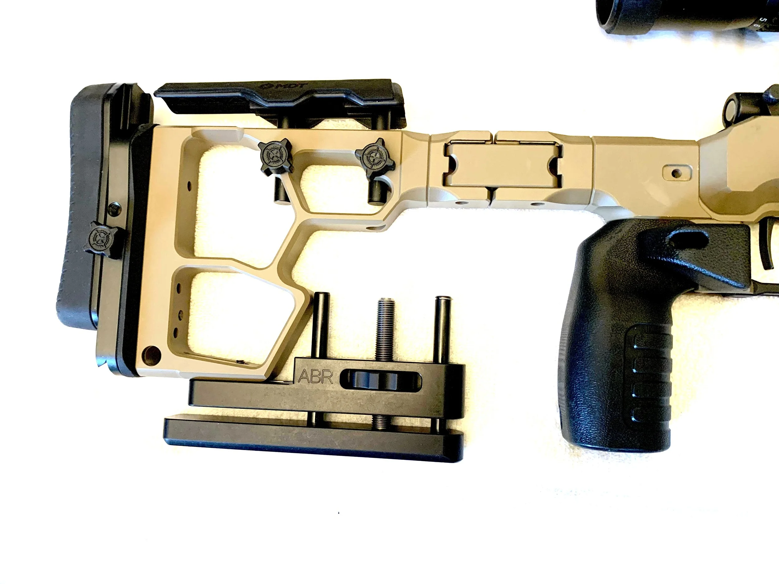 MDT SRS-XF with the M-lok Adjustable Bag rider ABR upgraded enhancement