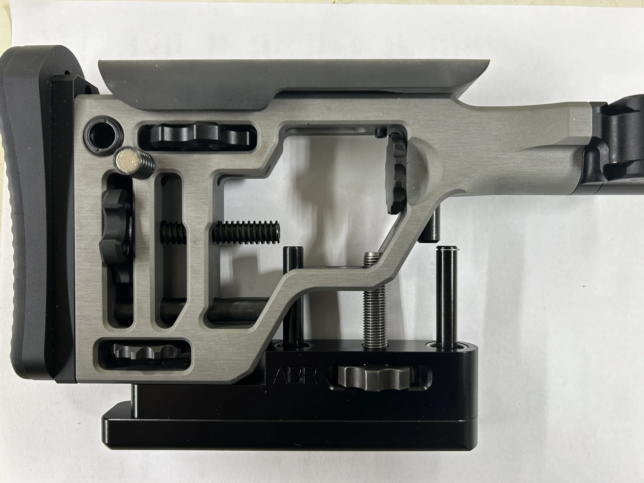 JP enterprises APAC rifle chassis with Adjustable Bag Rider installation