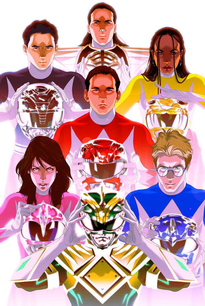 Goñi Montes Draws the Mighty Morphin Power Rangers for BOOM