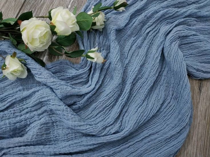 Blue Cheesecloth Runners (Qty 25)