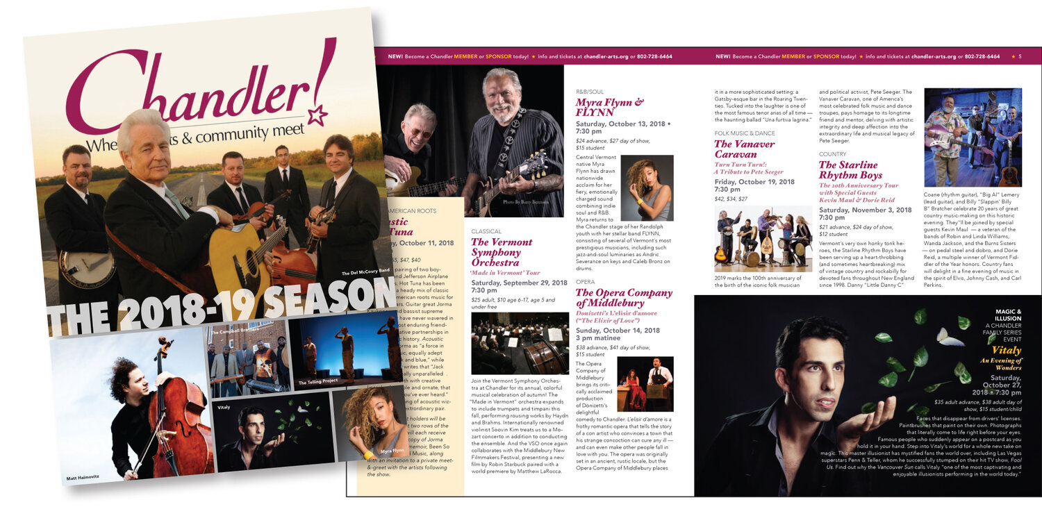 Season Guide, 16 pages, 8.5x11