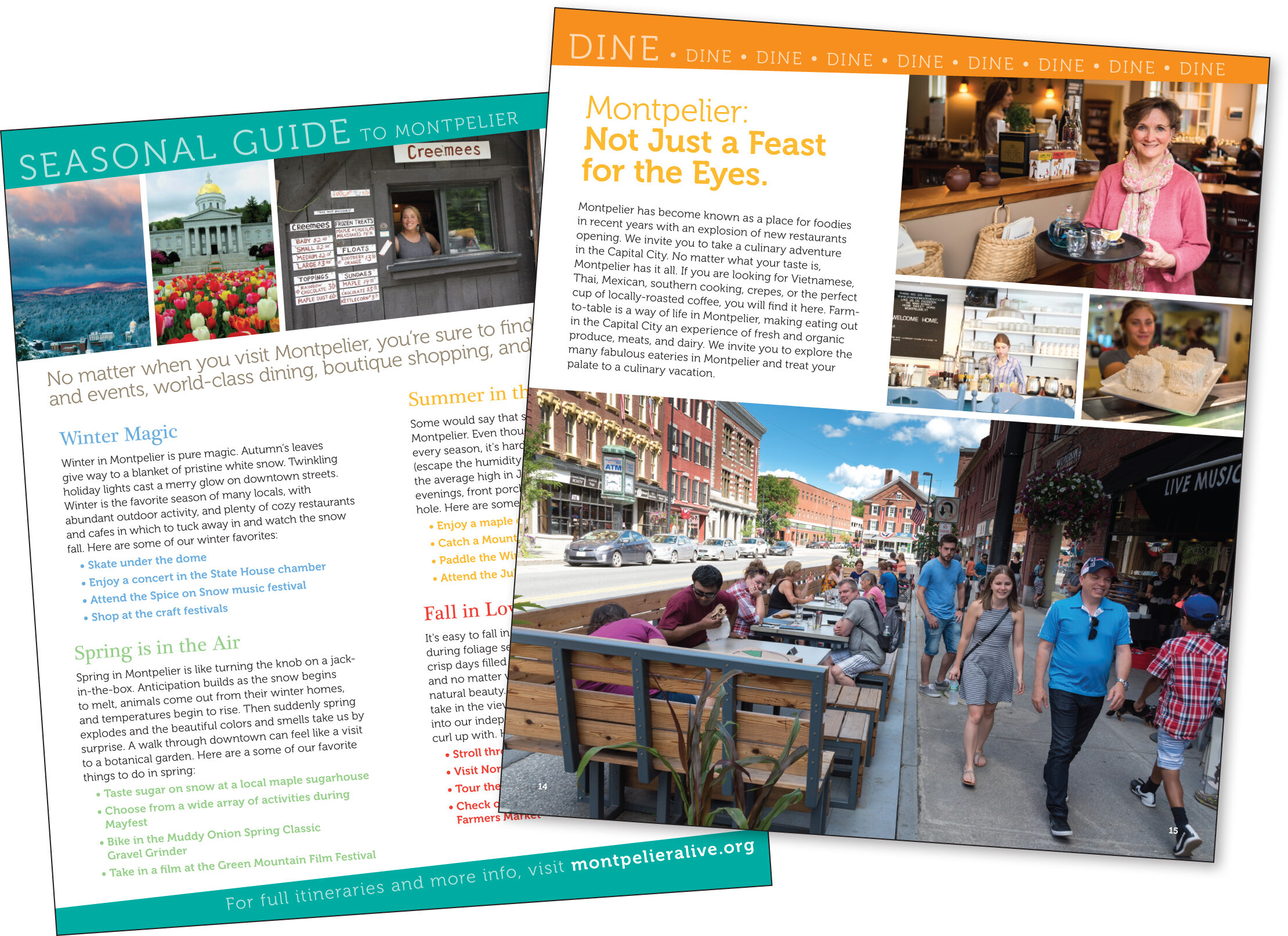 sample pages from tourism guide