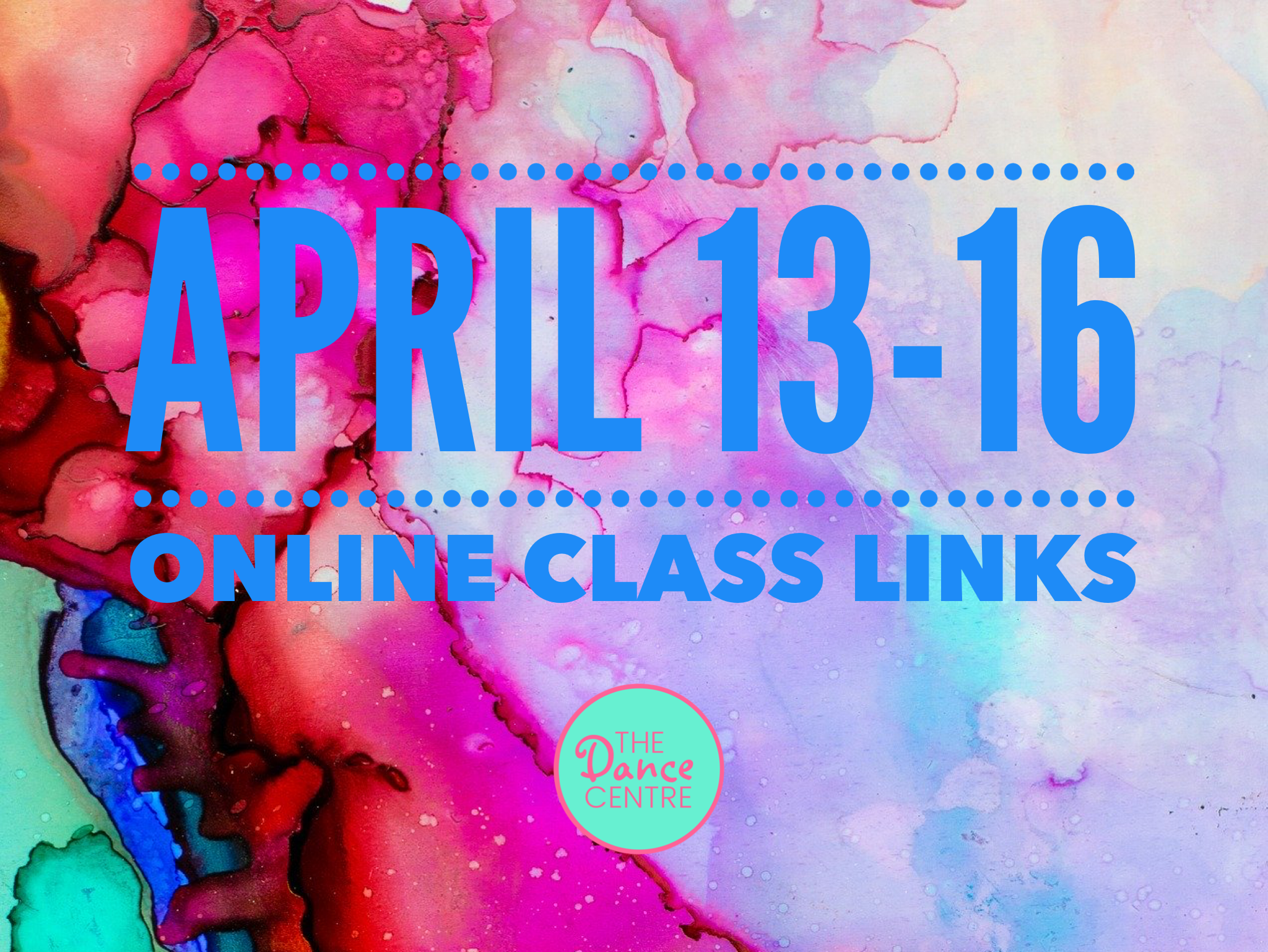 Online Classes Information and Links for April 13-16