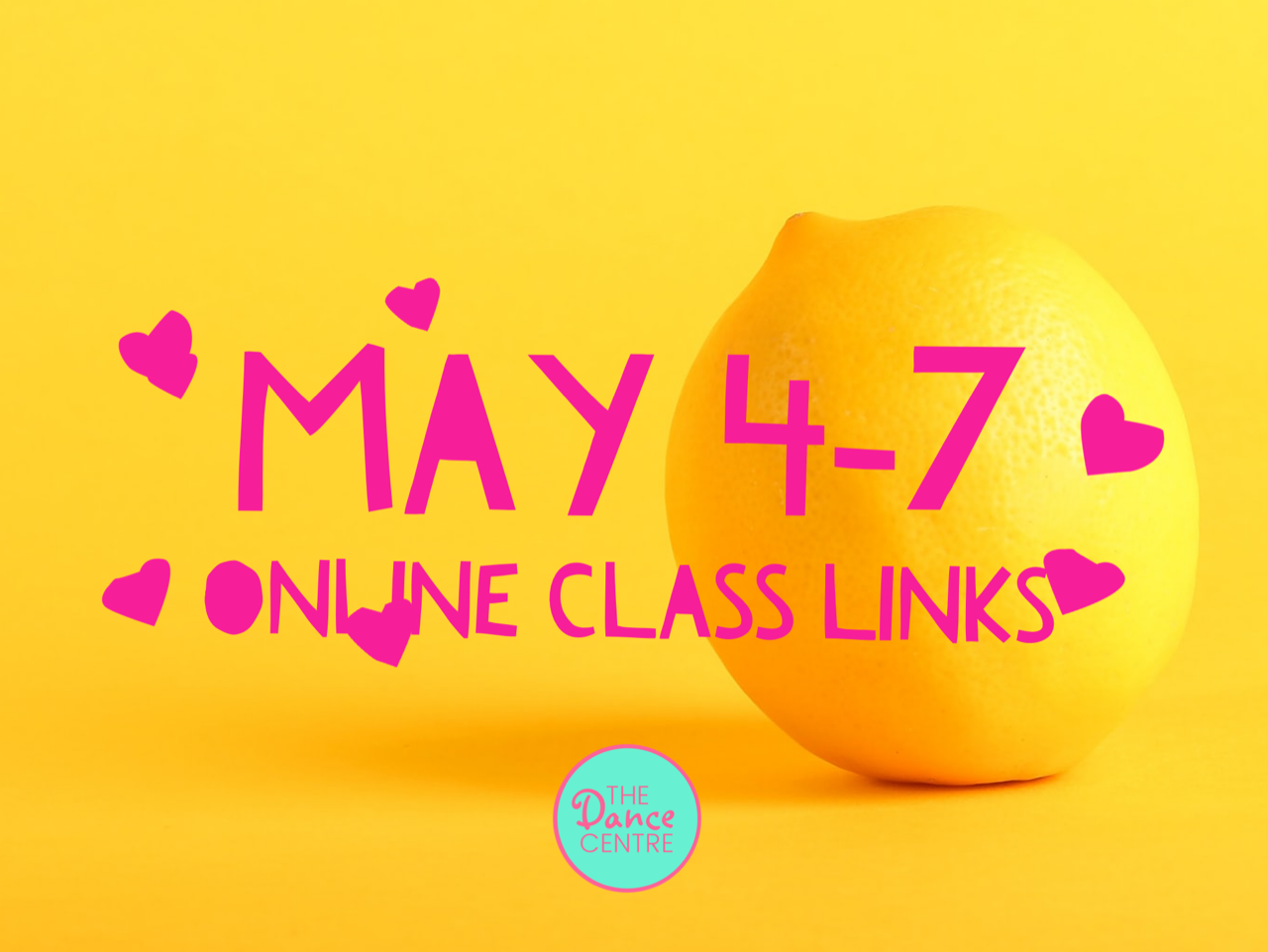 Online Classes Information and Links for May 4-7