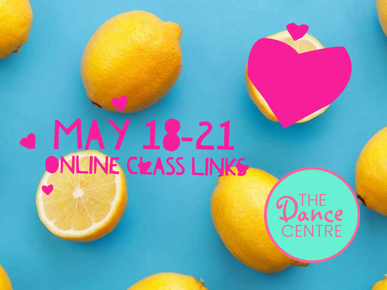 Online Classes Information and Links for May 18-21