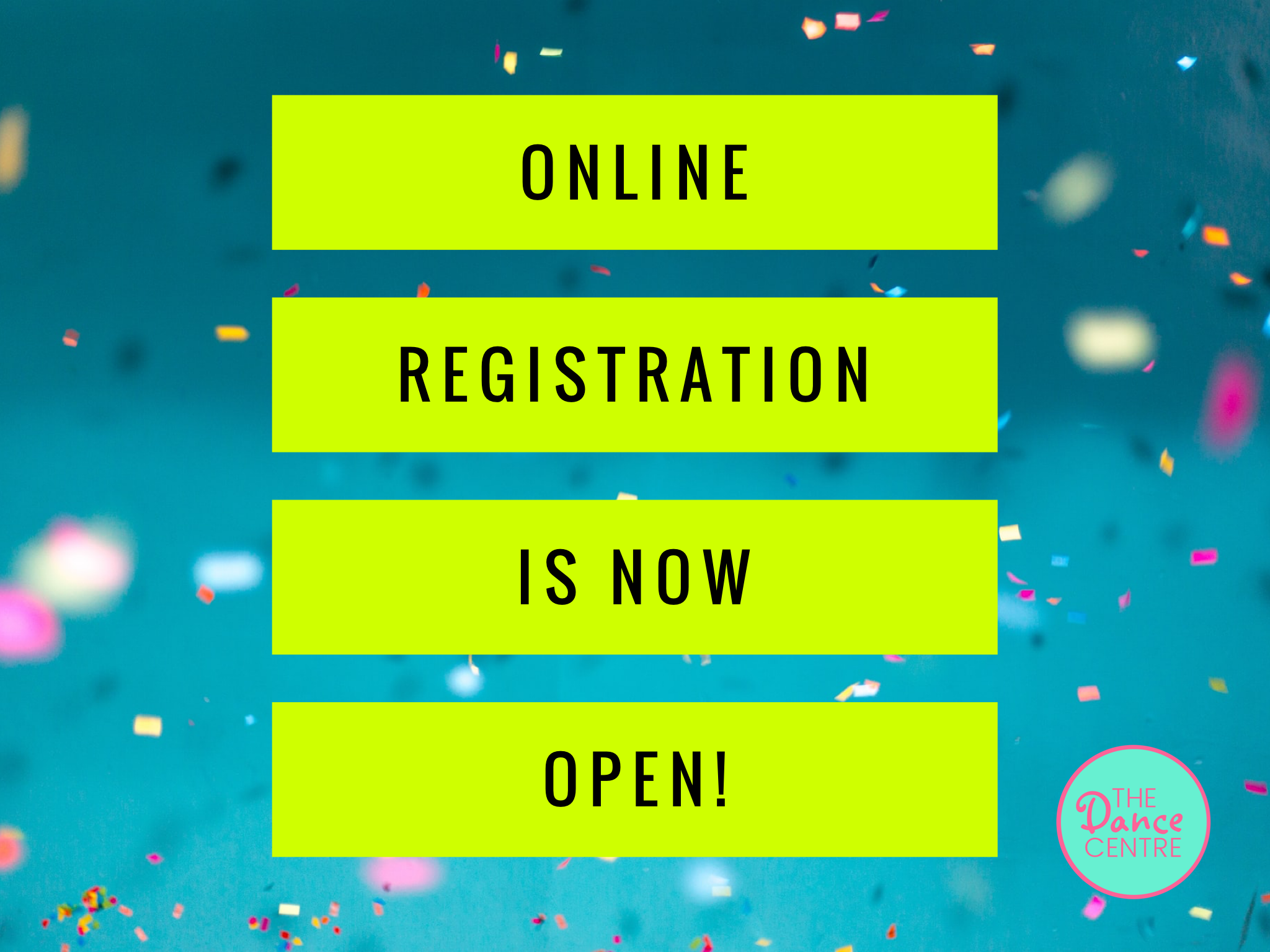 Online Registration Is Now Open!