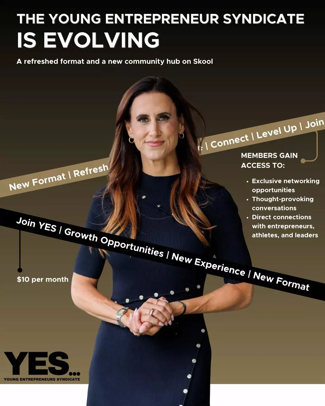The @Yes.Entrepreneurs is entering a new era with a refreshed format and a dedicated community hub on Skool.

For only $10/month, members gain access to exclusive networking opportunities, dynamic conversations, and direct connections with entreprene