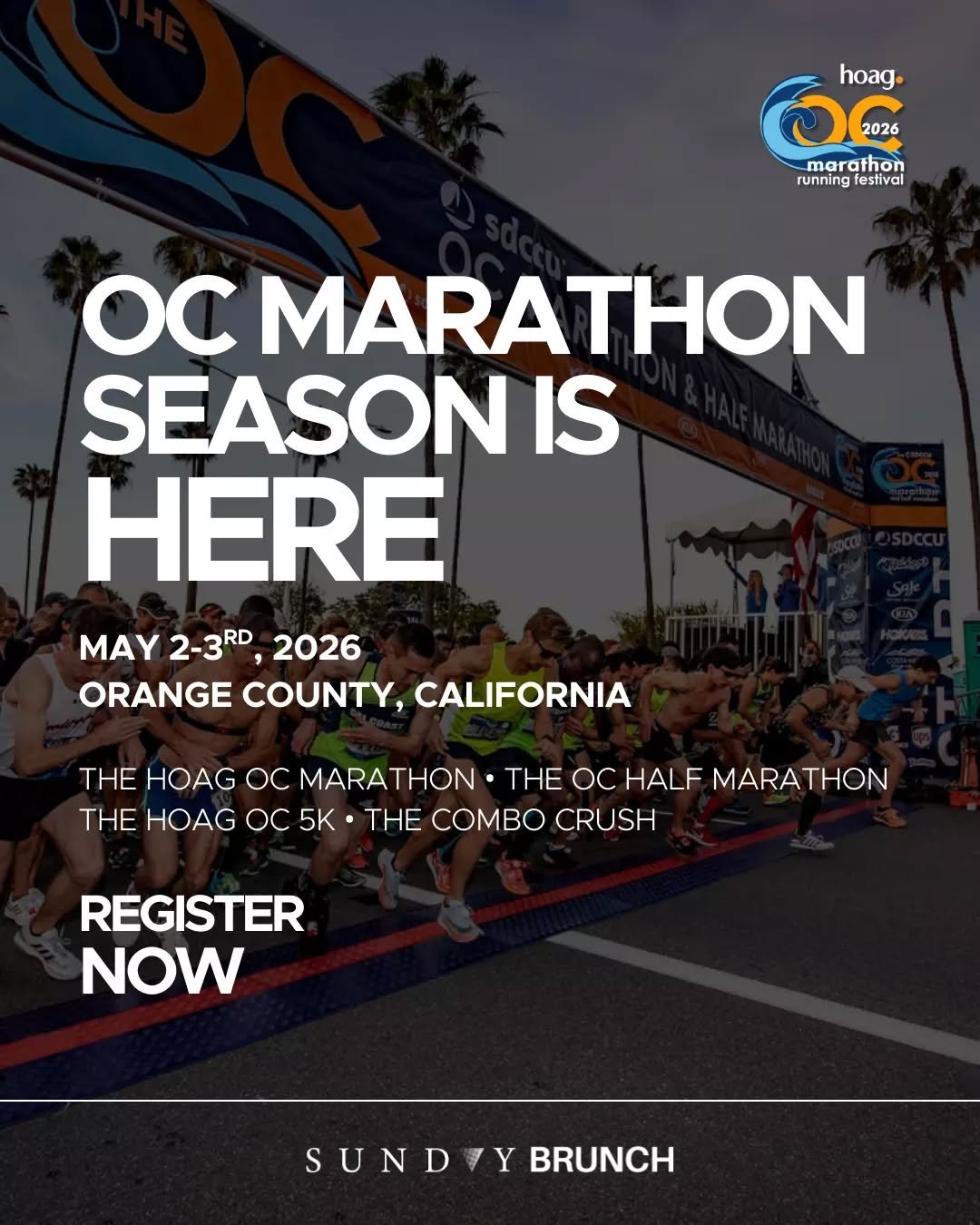 January is peak registration season for the OC Marathon 🏃&zwj;♀️🔥 If 2026 goals include movement, discipline, or taking on a new personal challenge, this is the moment to commit.

Sign up, lock it in, and start training with intention.
Register for