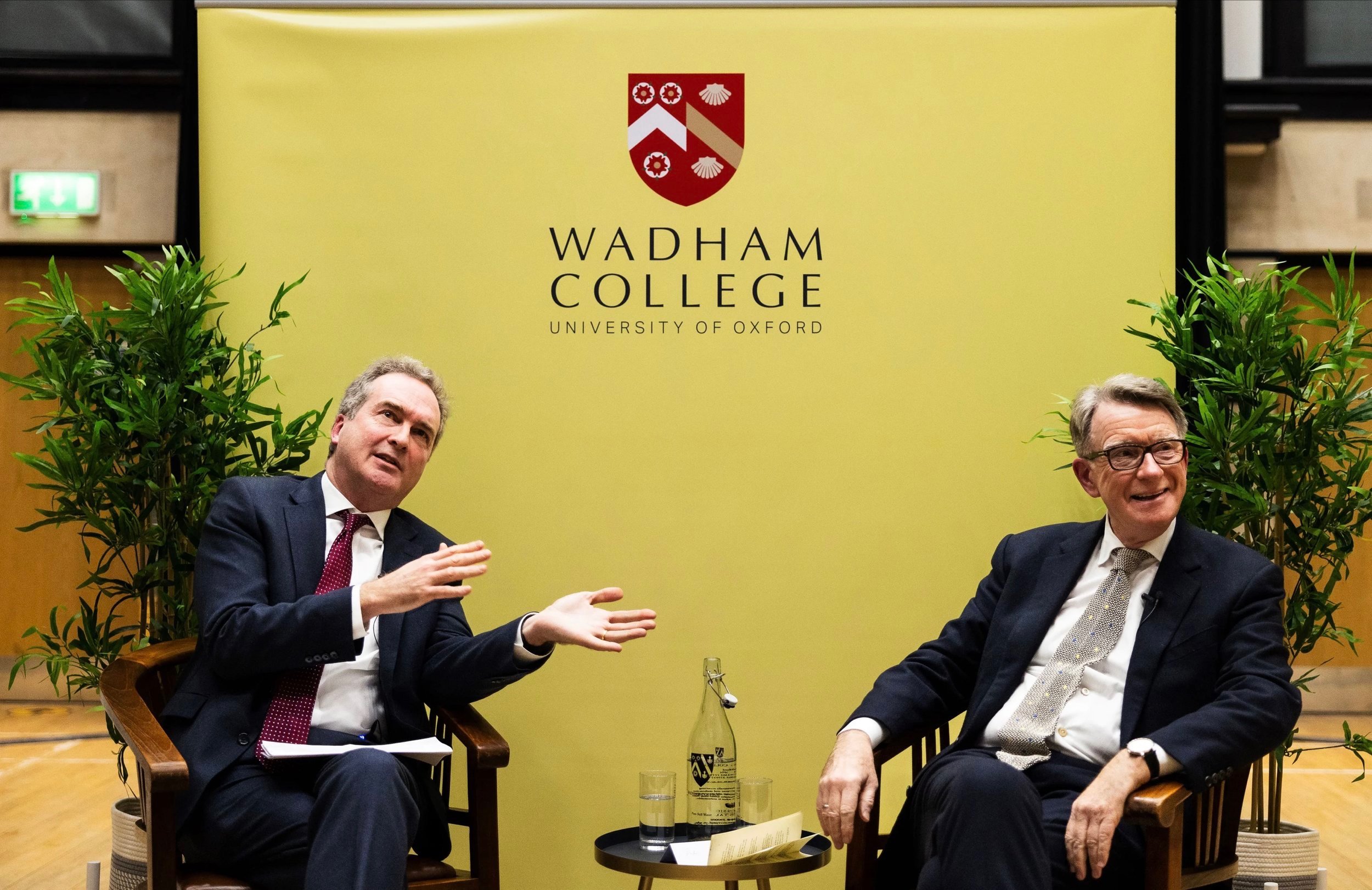 Peter Mandelson and Robert Hannigan