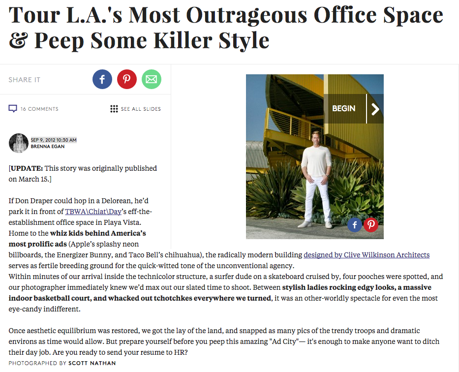 TBWA\Chiat\Day Los Angeles headquarters: 17 years later and still going strong