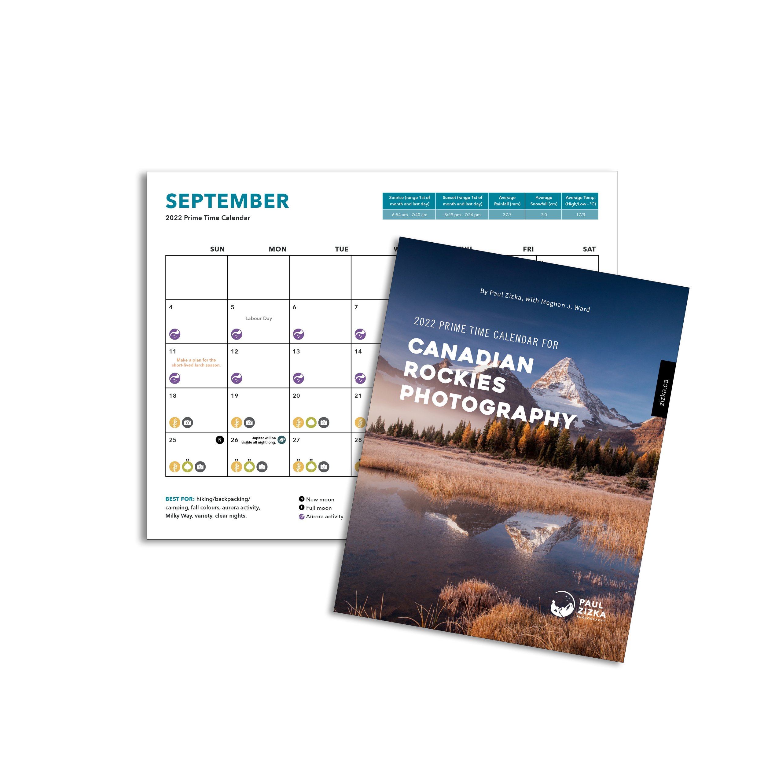 2022 Prime Time Calendar for Canadian Rockies Photography — Paul Zizka