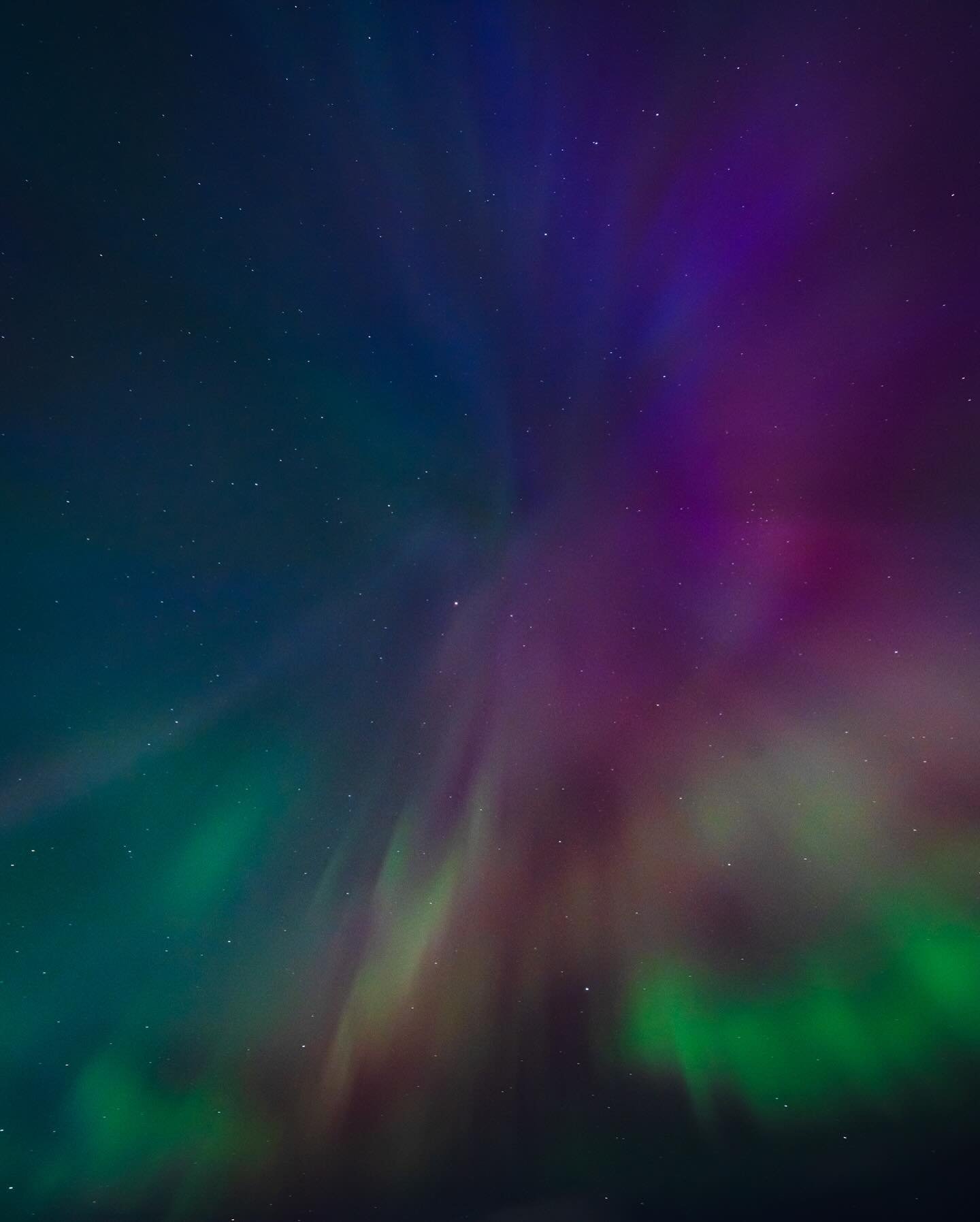 Just in awe of it all 🌌

Saw colours from the northern lights I didn&rsquo;t know was possible last night. What I found fascinating was that where I was (just outside Kelowna BC Canada), it almost looked as if the lights were scattering in many dire