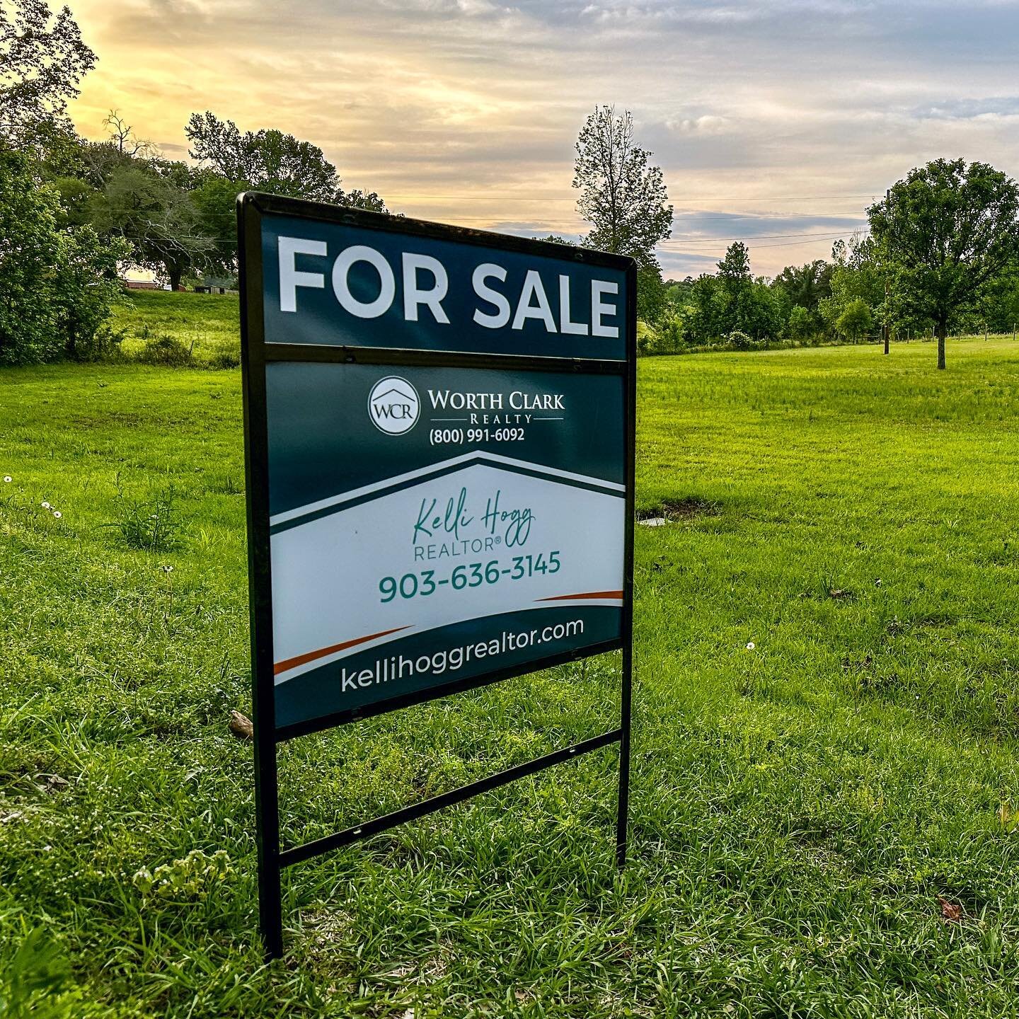 It&rsquo;s a pretty evening to put a sign up! 

#easttexasrealestate #easttexasrealtor #texassunset #buydirt