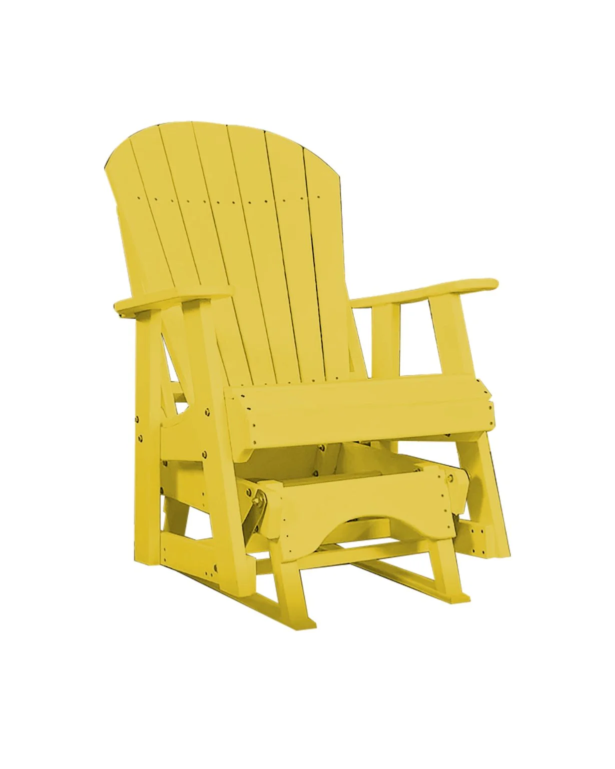Poly Adirondack Glider | Yellow