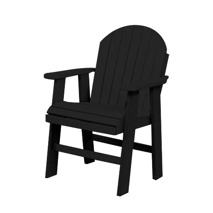 Table Height Poly Patio Chair | Black