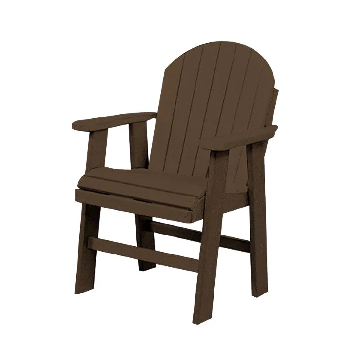 Table Height Poly Patio Chair | Brown