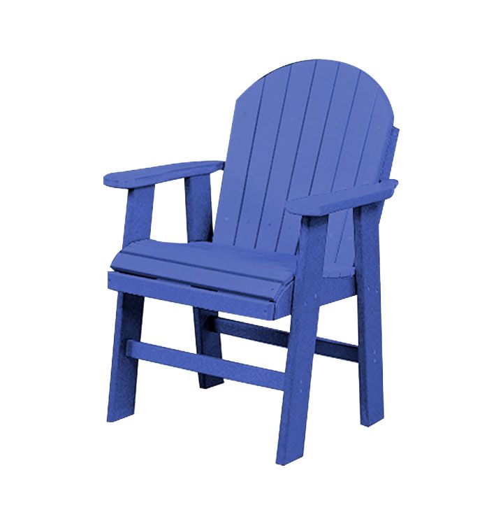 Table Height Poly Patio Chair | Burns Blue