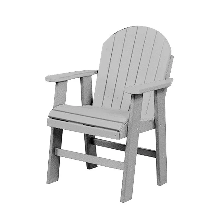 Table Height Poly Patio Chair | Light Gray