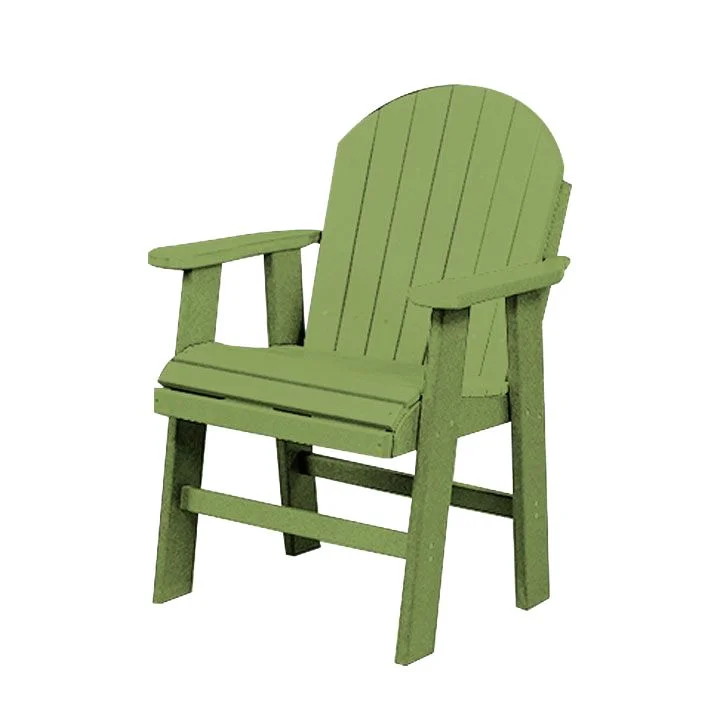 Table Height Poly Patio Chair | Lime Green