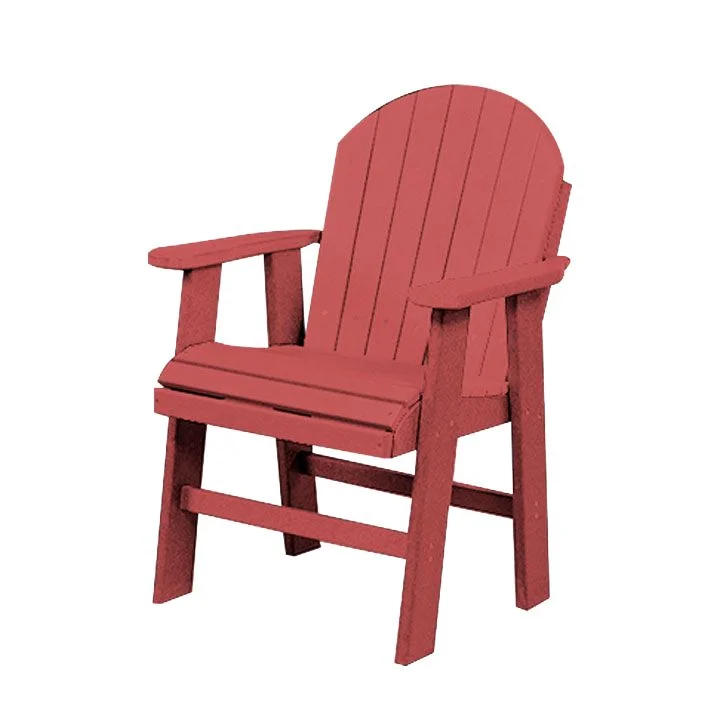 Table Height Poly Patio Chair | Ruby Red