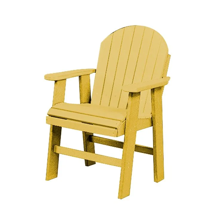 Table Height Poly Patio Chair | Yellow
