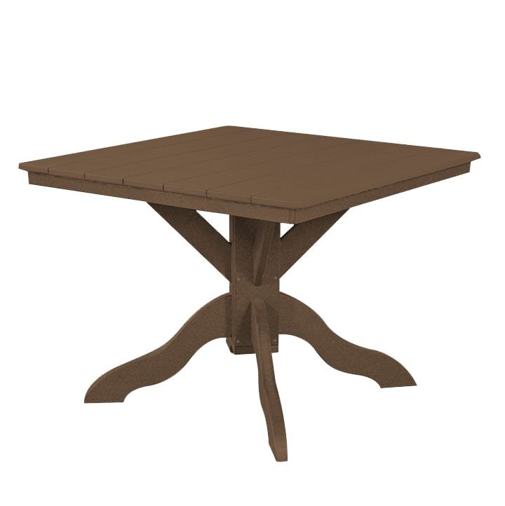 Poly Adirondack Dining Table | Brown